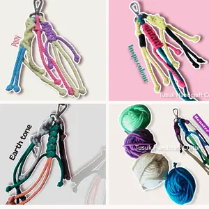 Ba charm Macrame Murah | Gantungan Tas - Gantungan kunci - keychain
