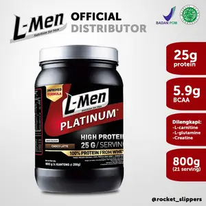 L-men LMen Platinum Susu Whey Protein 800 gram 24 serving