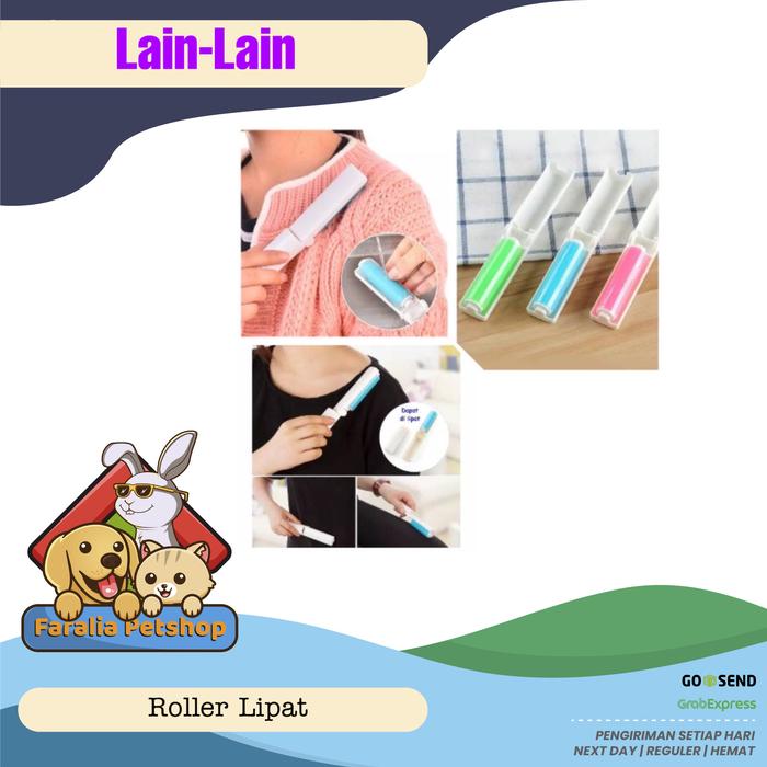 Gambar Roller Bulu Lipat Travel Kucing Anjing Rol Mini Debu Sticky Buddy Lint dari Faralia PetShop Kota Administrasi Jakarta Timur Tokopedia