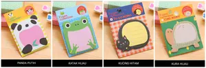Sticky Notes Motif Hewan Lucu - (Catatan Tempel)