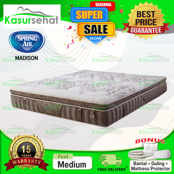 Gambar Spring Air Kasur Springbed Madison - Kasur Saja 180x200 dari kasursehat.id Kab. Tangerang Tokopedia