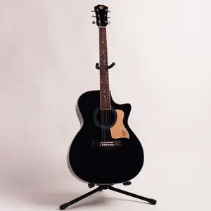 GITAR AKUSTIK MANDALIKA DE TICCO SERIES DTS-01TY-BK-KP INCLUDE SOFTCAS