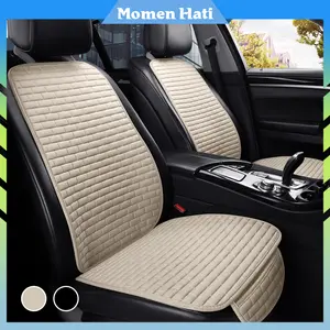 Bantalan Jok Mobil / Set Alas Jok Mobil Universal Bahan Linen