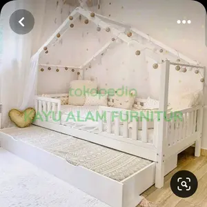 custom dipan anak kayu mahoni uk 200x120 finishing Duco putih glosy