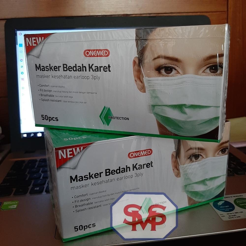 Masker Medis Onemed 3ply Earloop Cantol 50 pcs