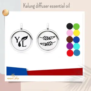 Kalung diffuser Locket perfume - pendant essential oil aromatherapy