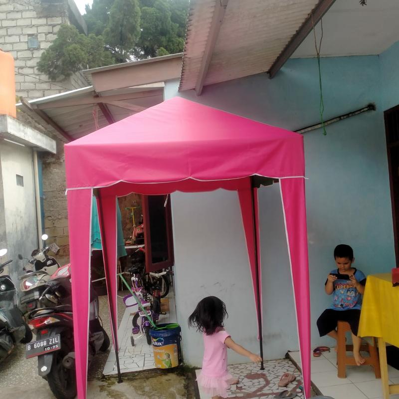 Tenda cafe 1,5x1,5 tenda kafe piramid stand jualan 1
