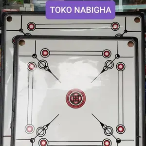 Karambol Berkualitas BONUS Biji dan kristal (90×90) Putih 2 lapis bubblewrap