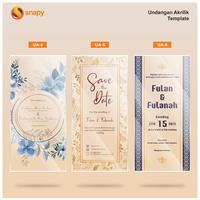 Gambar CETAK UNDANGAN AKRILIK TERBAIK - CUSTOM dari Snapy Kota Administrasi Jakarta Selatan 3 Tokopedia