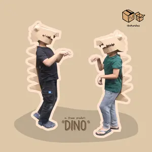 Kostum Dinosaurus Rakit Sendiri (DIY) dan Bermain Peran bersama Ibukardus  | Mainan Edukasi, Goodiebag Kado Anak