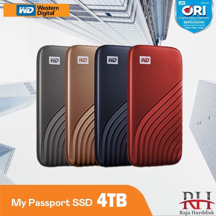 Gambar New WD My Passport SSD 4TB - Portable / External / Eksternal SSD dari Raja Harddisk Kota Administrasi Jakarta Pusat Tokopedia