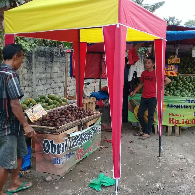 Tenda cafe 1,5x1,5 tenda kafe piramid stand jualan 4