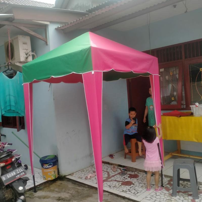 Tenda cafe 1,5x1,5 tenda kafe piramid stand jualan 2