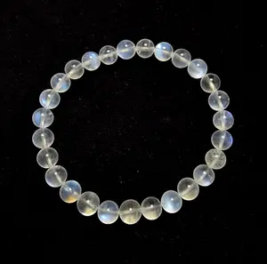 Gelang Batu Biduri Bulan Moonstone Mag*c Stone Super Full Natural 7mm B294