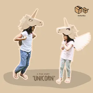 Kostum Unicorn Rakit Sendiri (DIY) dan Bermain Peran bersama Ibukardus | Mainan Edukatif, Goodiebag Kado Anak