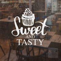Gambar Cutting Stickers Sweet Tasty Stiker Bistro Resto Dekorasi Kaca Dinding - Hitam dari LANCARI Kota Administrasi Jakarta Pusat 1 Tokopedia