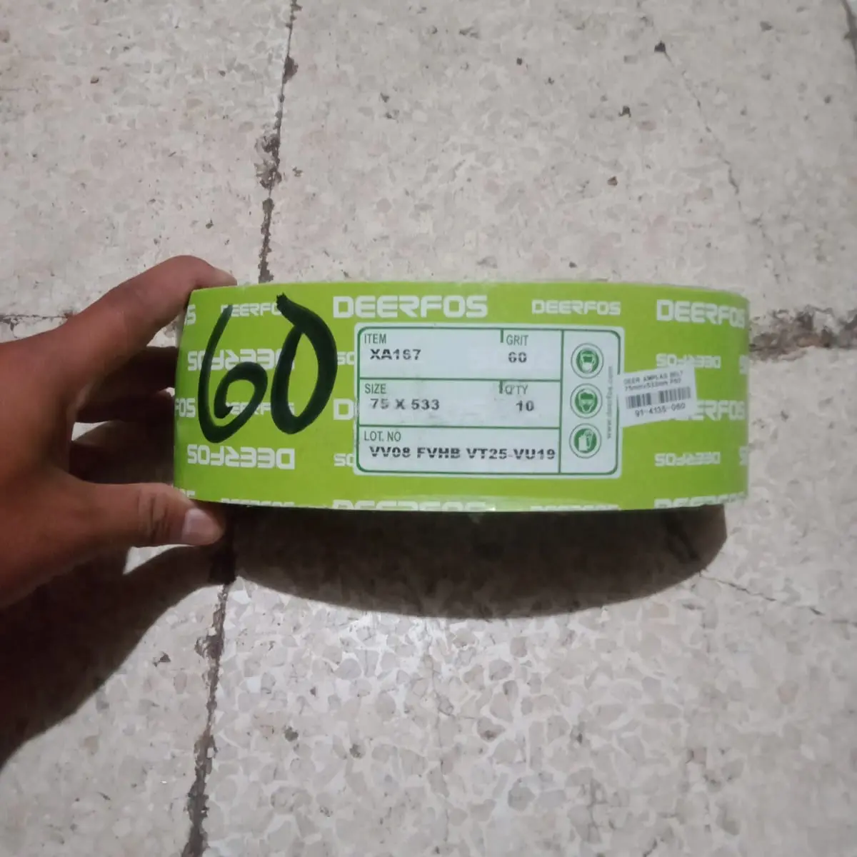 Amplas untuk mesin belt sender ukuran 75×533