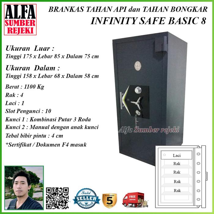 Gambar Brankas Infinity Basic 8 Tinggi 175 Cm Brankas Tahan Api Surabaya dari Alfa Sumber Rejeki Kota Surabaya Tokopedia