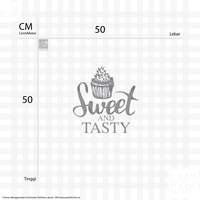 Gambar Cutting Stickers Sweet Tasty Stiker Bistro Resto Dekorasi Kaca Dinding - Hitam dari LANCARI Kota Administrasi Jakarta Pusat 2 Tokopedia