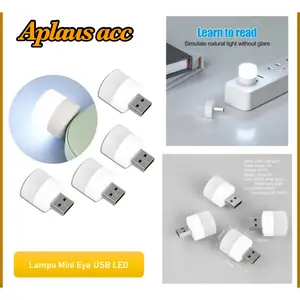 Lampu Mini LED USB Eye Lampu Tidur Mini Portable Travel LampuKecil