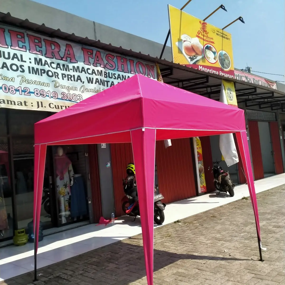 Tenda cafe/stand bazar jualan bongkar pasang ukuran 2*3 promo