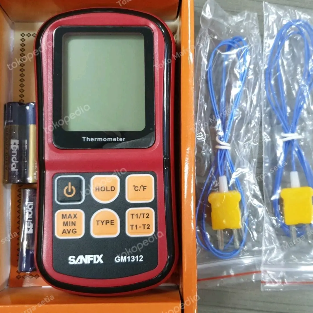 Jual thermometer sanfix GM-1312 buat aspal sama batubara murah