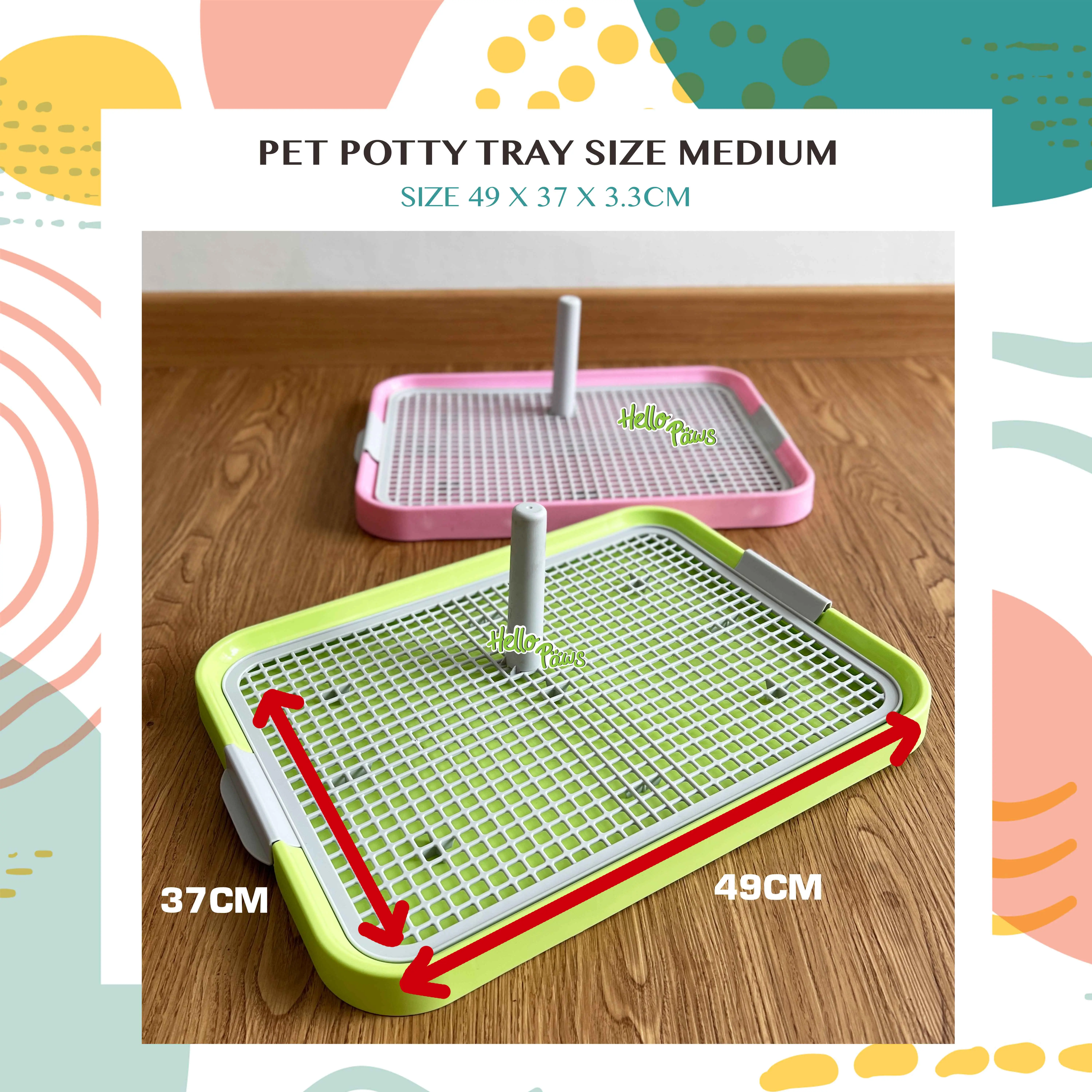 Medium Potty Tray for Puppy / Pee Pad Holder Tatakan Alas Pipis Hewan