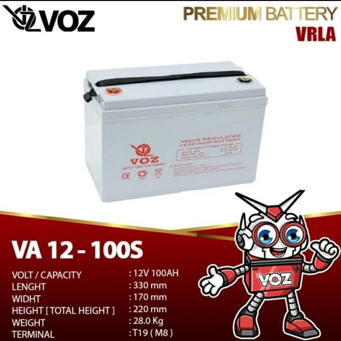 Gambar VOZ 100AH VA12-100S Battery VRLA 12volt dari Innovatech Official Kota Administrasi Jakarta Pusat Tokopedia