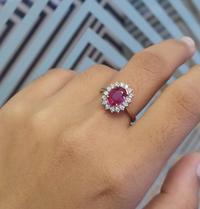 Gambar Cincin Berlian Batu Ruby VLR622998 Victoria Jewellery dari Victoria Jewellery Online Kota Administrasi Jakarta Selatan 3 Tokopedia