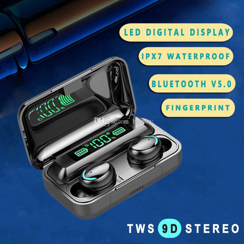 [instan/cod] NEW VERSION - Earphone TWS F9 original anti air Bluetooth 4