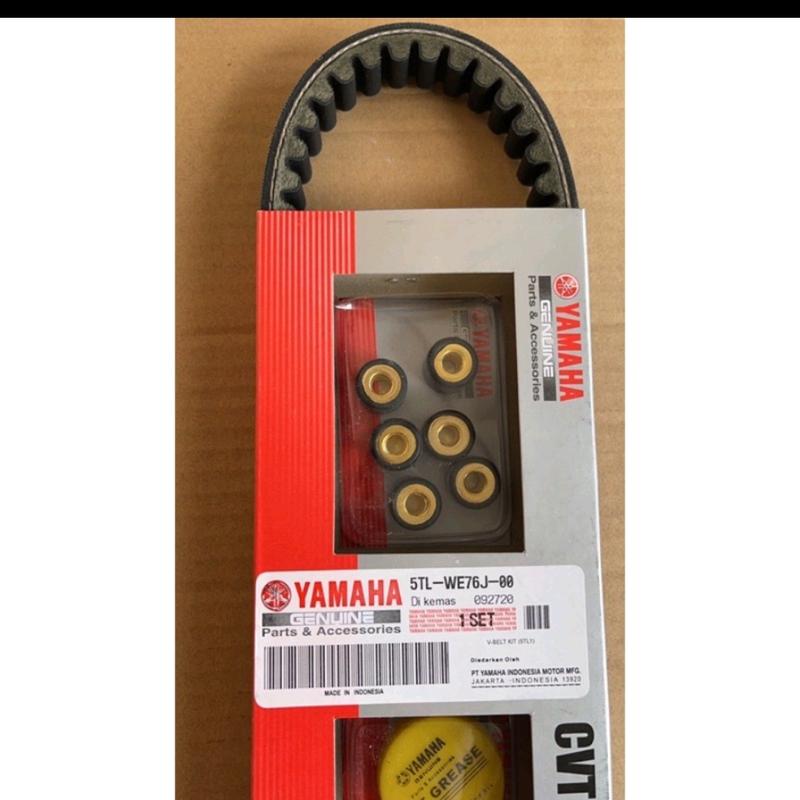 vanbelt yamaha mio sporty/vbelt mio soul/vbelt fino karbu plus roller 1