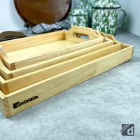 Gambar Nampan / Baki / Tray. Set 4 Ukuran Untuk Kotak Lamaran dan Seserahan - Pegangan Datar dari Dadalala Kota Malang 2 Tokopedia