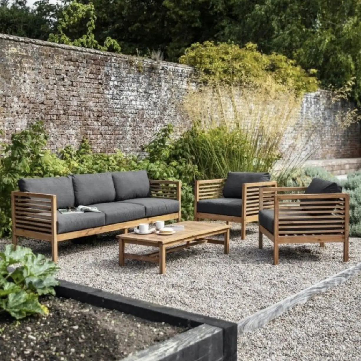 SOFA GARDEN CUSHION TEAK WOOD