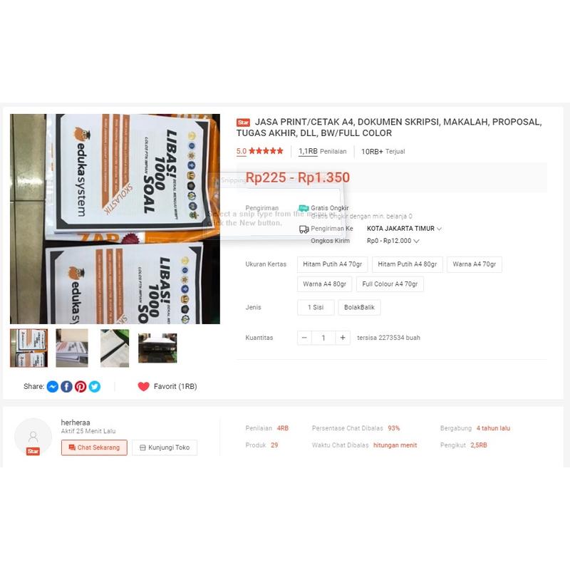 PRINT HVS A5/B5/A4/F4 DOKUMEN, BOLAK BALIK ATAU SATU SISI 4