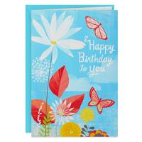 Gambar JUMBO GREETING CARD-HALLMARK-KARTU UCAPAN- BIRTHDAY-FLOWERS -BUTTERFLY dari Hallmark Cards Indonesia Kota Administrasi Jakarta Utara 1 Tokopedia