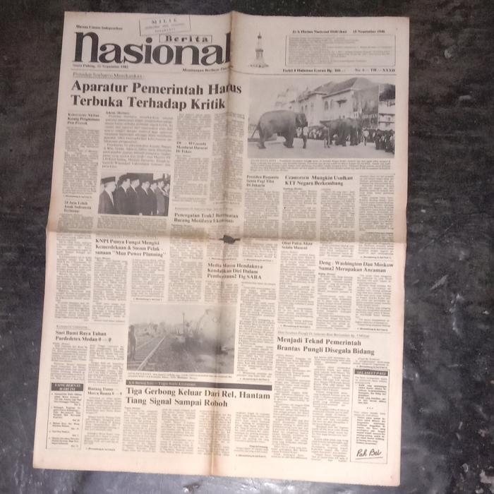 Gambar koran jadul kuno lawas Nasional tahun 1980 an dari valerio collection Kota Denpasar Tokopedia