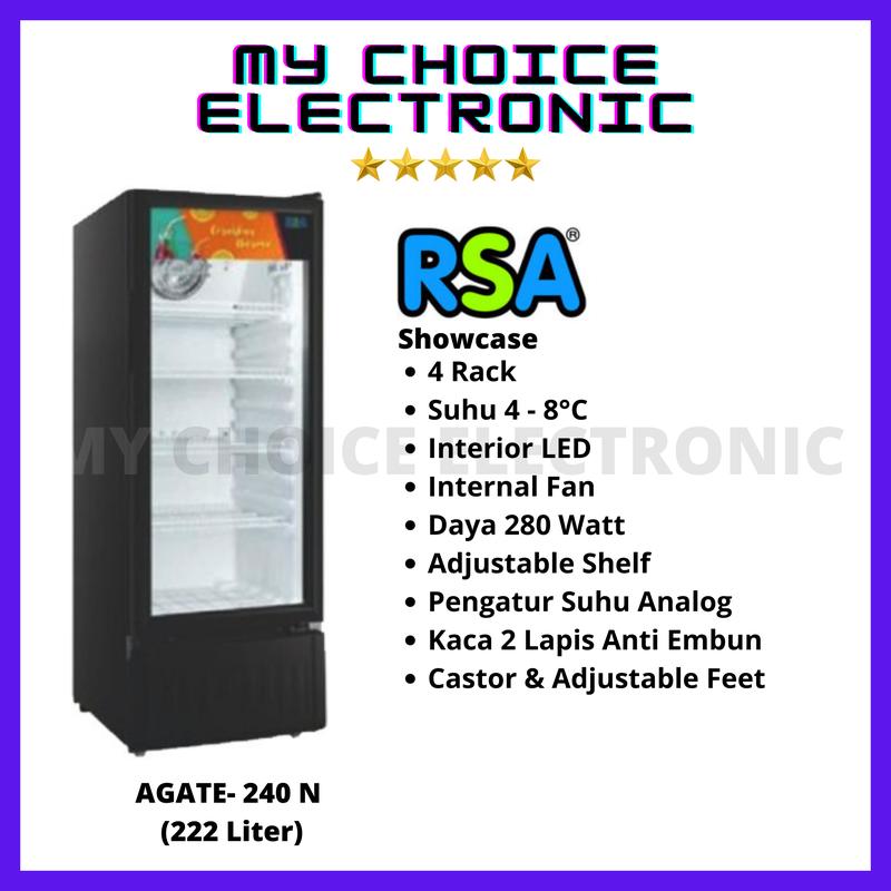 RSA Showcase Agate-240R (222 Liter) - Shop | Tokopedia