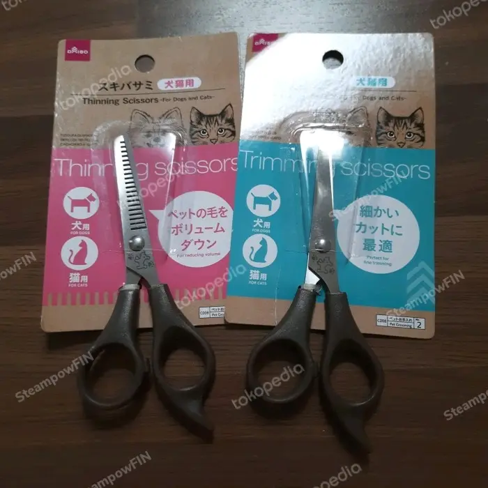 Pet Scissors Hair Fur Cut Trimming Thinning Gunting Bulu Anjing Kucing Daiso Pet Scissors for Cat Dog Gunting Cukur Anabul