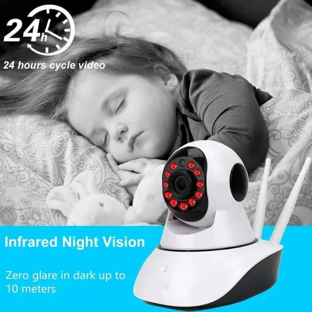 Camera IP Robot / Cctv baby cam / V380 With lan V380 ANTENA 2 MURAH OR