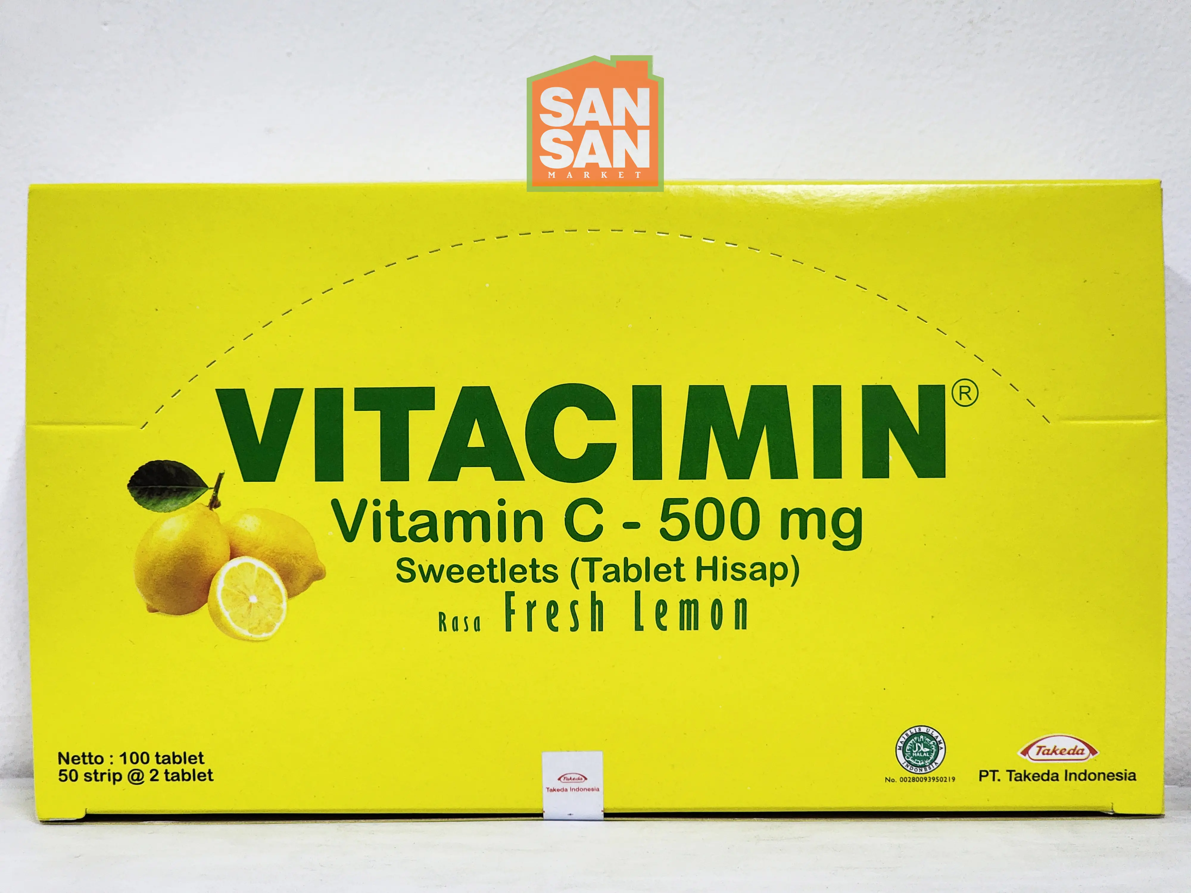 Vitacimin 1 Box isi 100 tablet Fresh Lemon