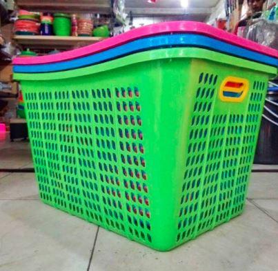 Gambar Keranjang Laundry Pajero Plastik Multiplast Bahan tebal dari Dapur DV_NEW Kota Surabaya Tokopedia
