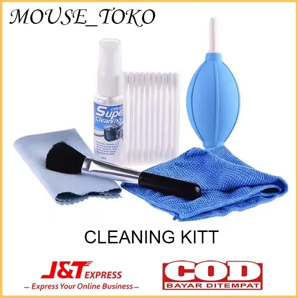 Super Cleaning Set Kit 6 in 1 Pembersih Lensa Kamera LCD Laptop HP PC