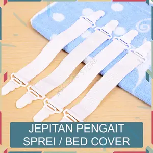 MICTON Jepitan Pengait Sprei Bed Cover Karet Penjepit Sudut Gantungan