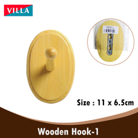 Gambar Villa Wooden Hooks 01 Gantungan Baju Dinding Kayu tebal kokoh Kamar dari KODAKI Mall Kota Administrasi Jakarta Utara 1 Tokopedia