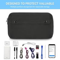 Gambar SNEVE Extra Storage Bag Travel Pouch Tas HP Charger Travel Organizer - BLACK dari RARUBY HOME OFFICIAL Kota Administrasi Jakarta Barat 2 Tokopedia