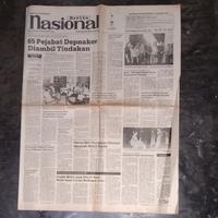 Gambar koran jadul kuno lawas Nasional tahun 1980 an dari valerio collection Kota Denpasar 3 Tokopedia