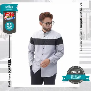 Koko Fadkhera KAFEEL kemeja koko modern baju koko pria kemeja pria