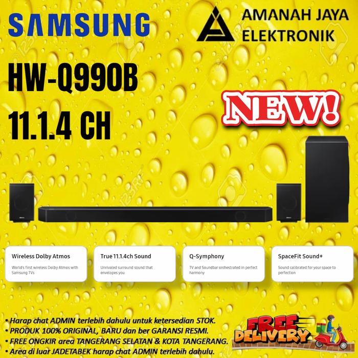 Gambar SAMSUNG SOUNDBAR HW-Q990B NEW 2022 11.1.4 CH DOLBY ATMOS | HWQ990B - HW-Q990B 2022 dari AMANAH JAYA ELECTRONICS Kota Tangerang Selatan Tokopedia