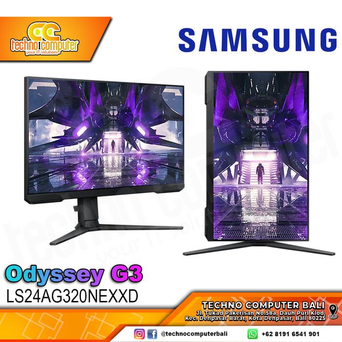Gambar LED SAMSUNG ODYSSEY G3 LS24AG320NE 24inch 165hz VA 1ms GAMING MONITOR dari Techno Computer Bali Kota Denpasar Tokopedia