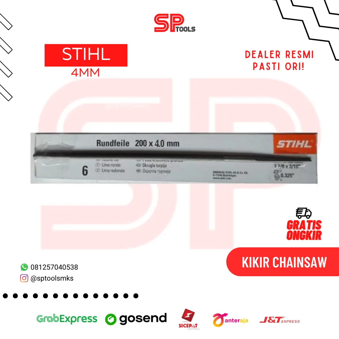 KIKIR RANTAI CHAINSAW CHAIN SAW STIHL 4MM 4 MM